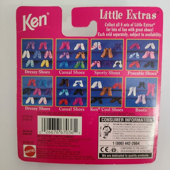 Ken Barbie's Boyfriend Little Extras Cool Shoes Boots Sneakers Casual 1998 Vtg - Picture 3 of 9